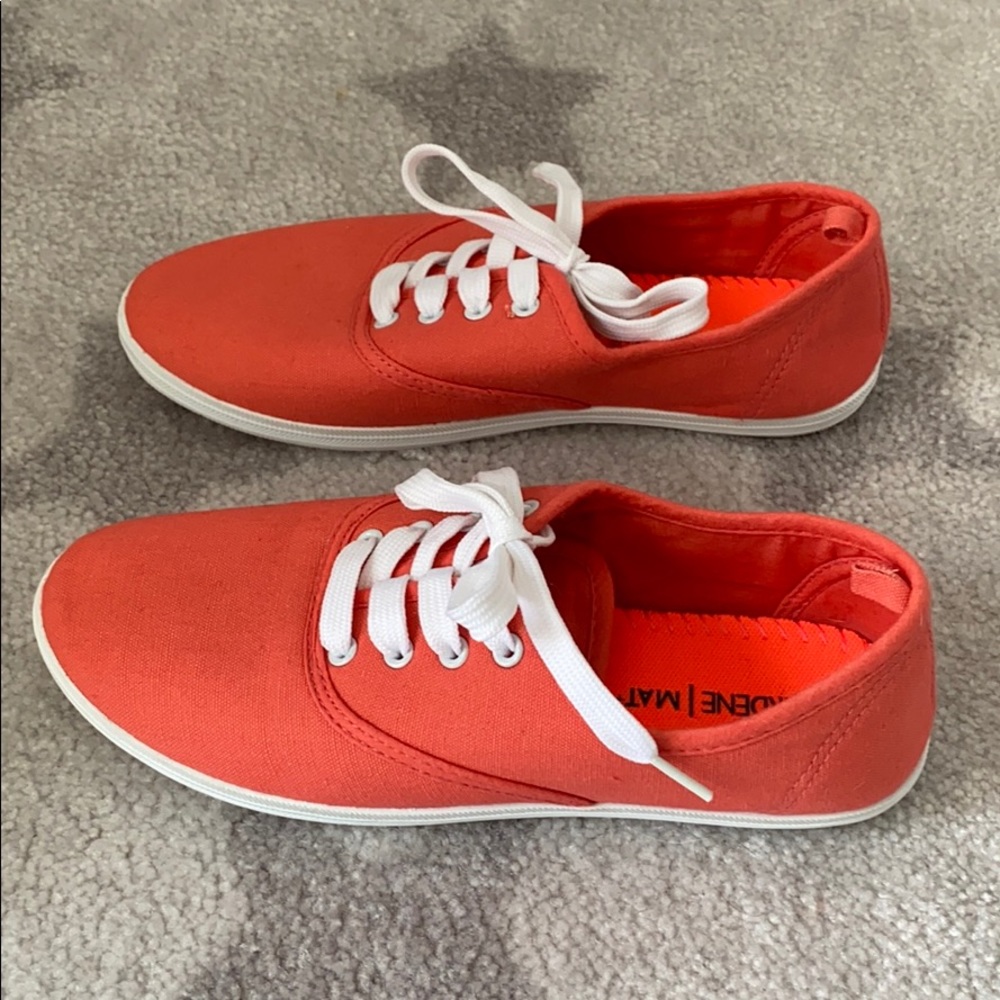 NWOT Ardene coral colour espadrilles - Picture 2 of 4